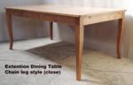 CHAIN Extention Dining Table (close) 